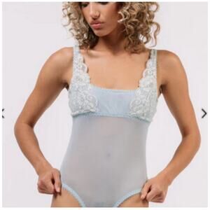WE ARE HAH - U UP Bodysuit - French Blue - XS - NWT